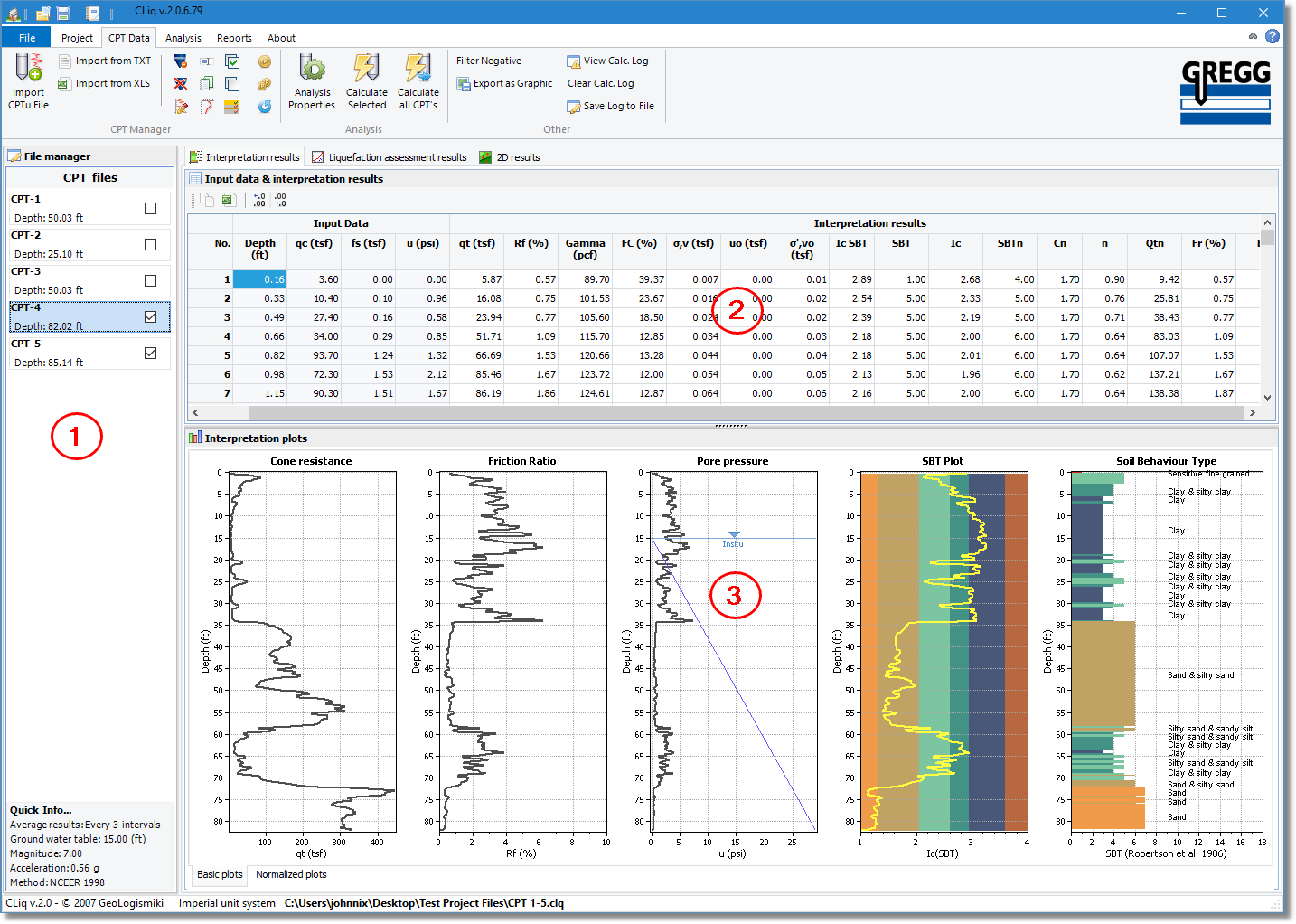 CLiq main window