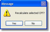 Calculation of a CPT file
