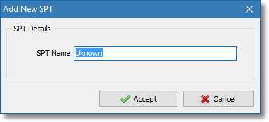 SPT name dialog