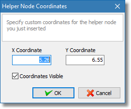 Helper node coordinates