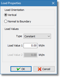 Load properties dialog