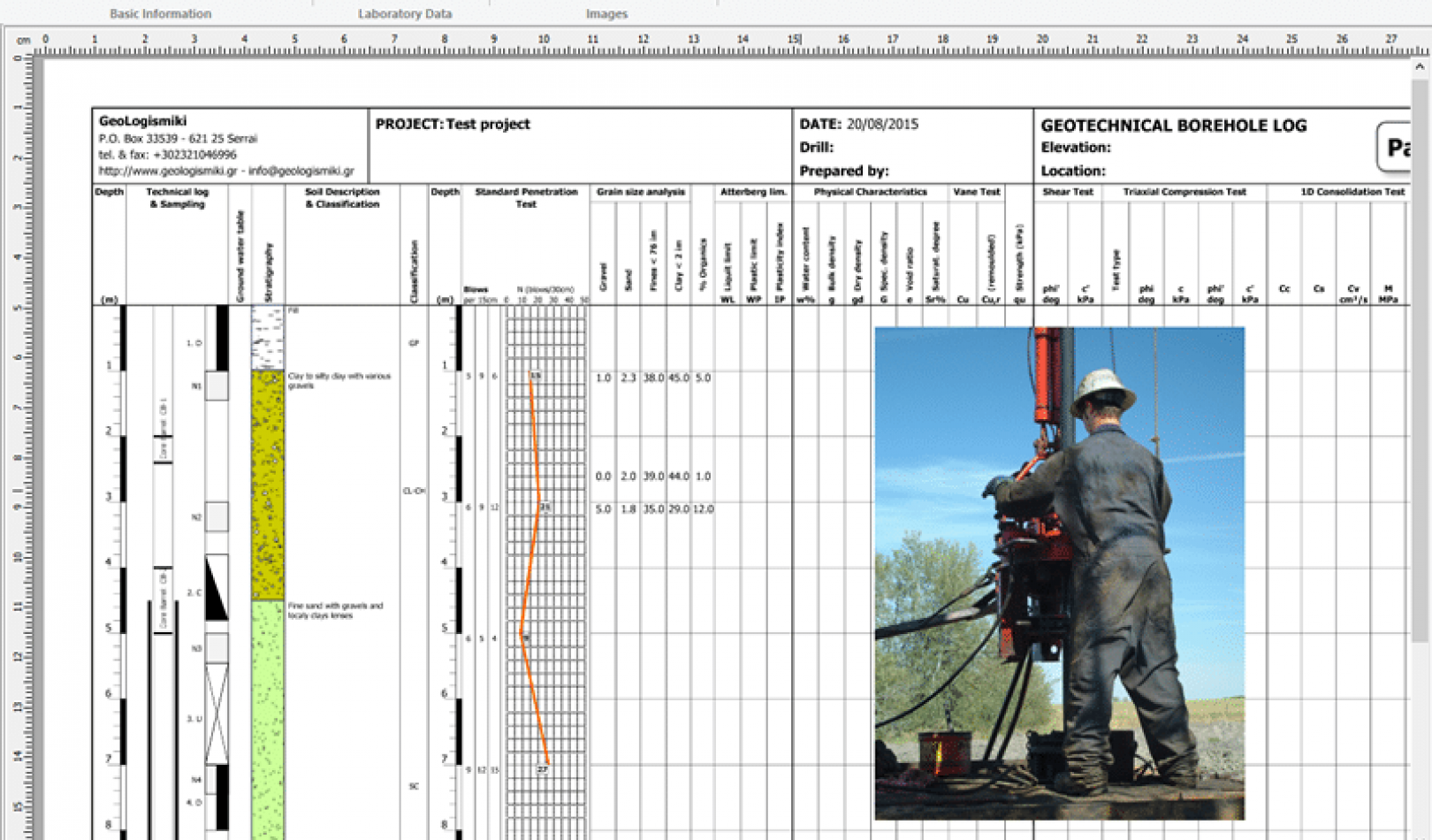 BLogPro v.2.0 Bore log software GeoLogismiki